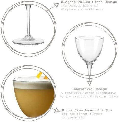 Vintage-inspired design complements modern home bars and classic cocktails.