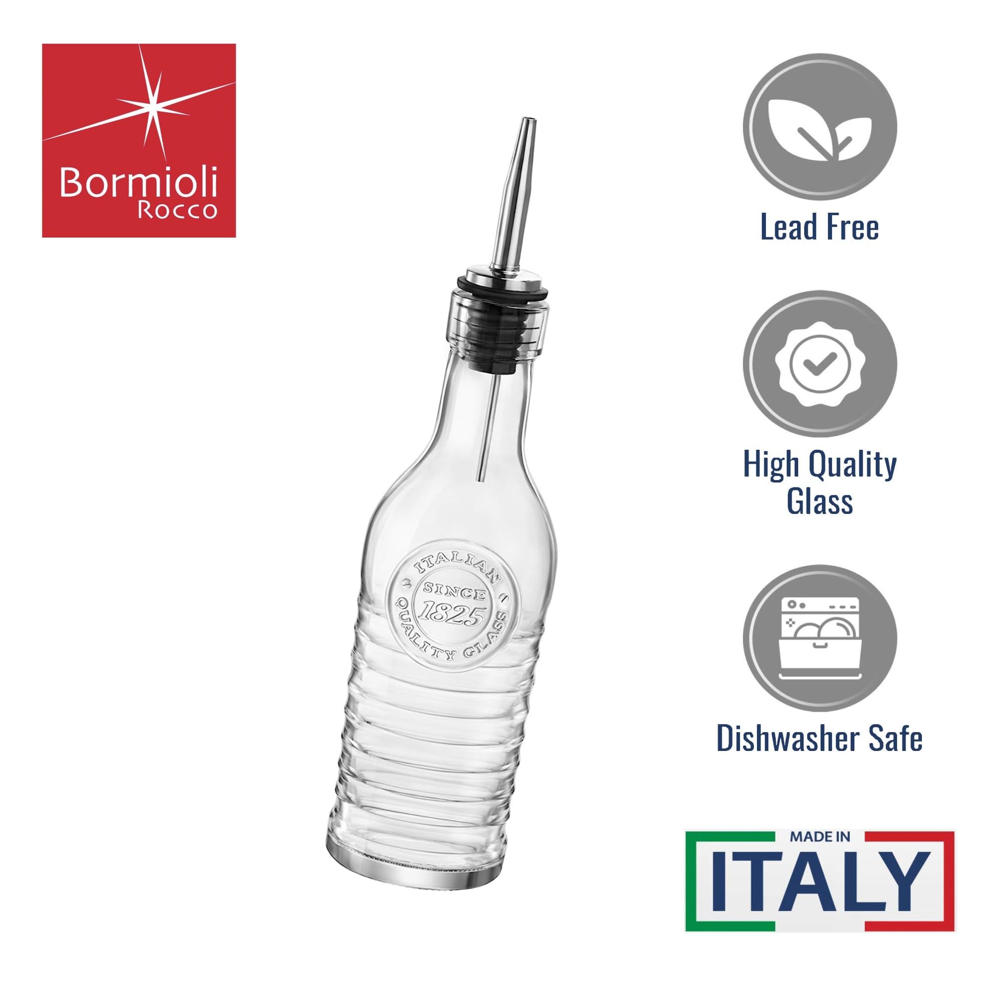 Bormioli Rocco Officina 1825 270ml bottle suitable for olive oil and vinegar