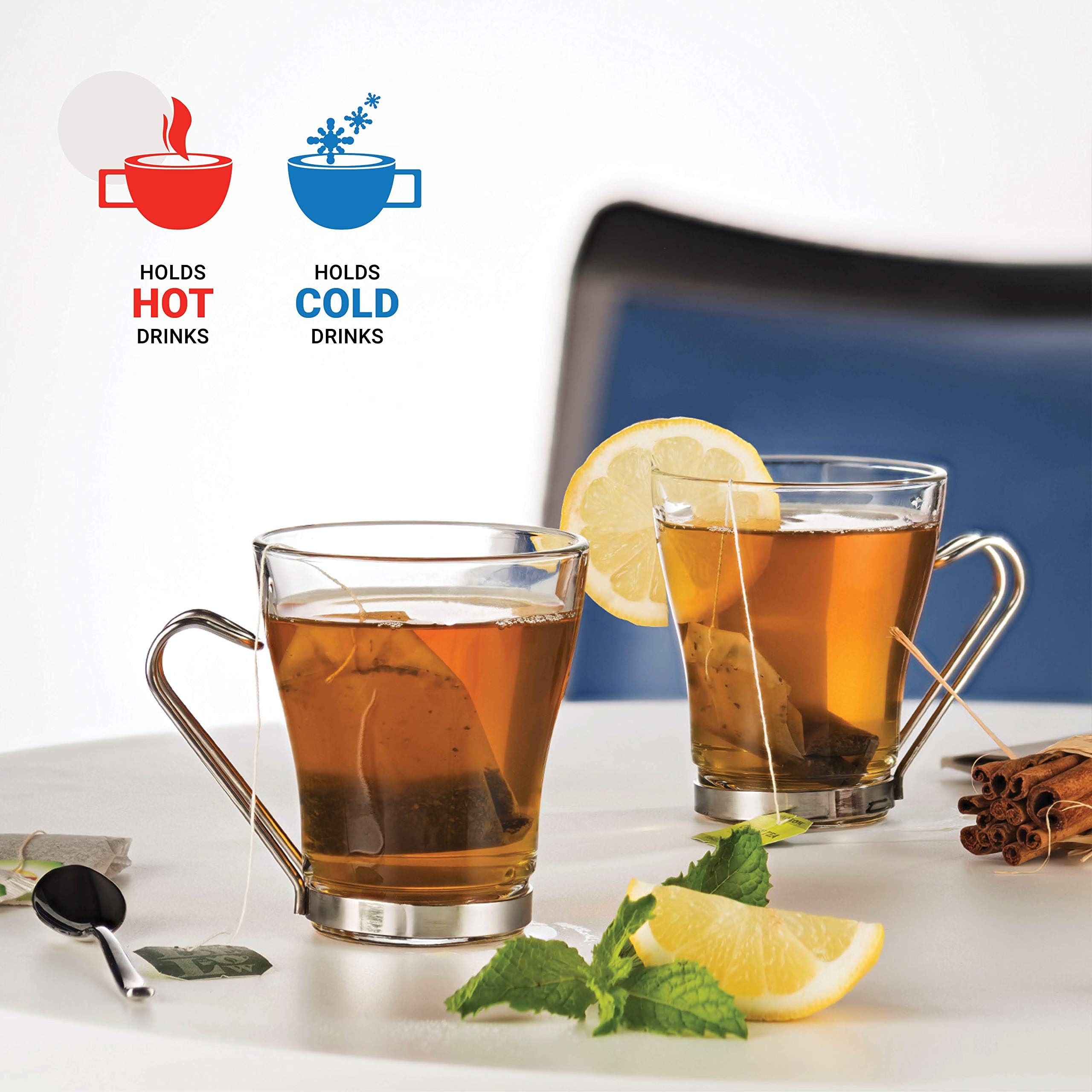 Bormioli Rocco Oslo dishwasher safe cups for easy cleanup.
