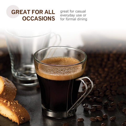 Bormioli Rocco Oslo removable handle enables versatile serving options.
