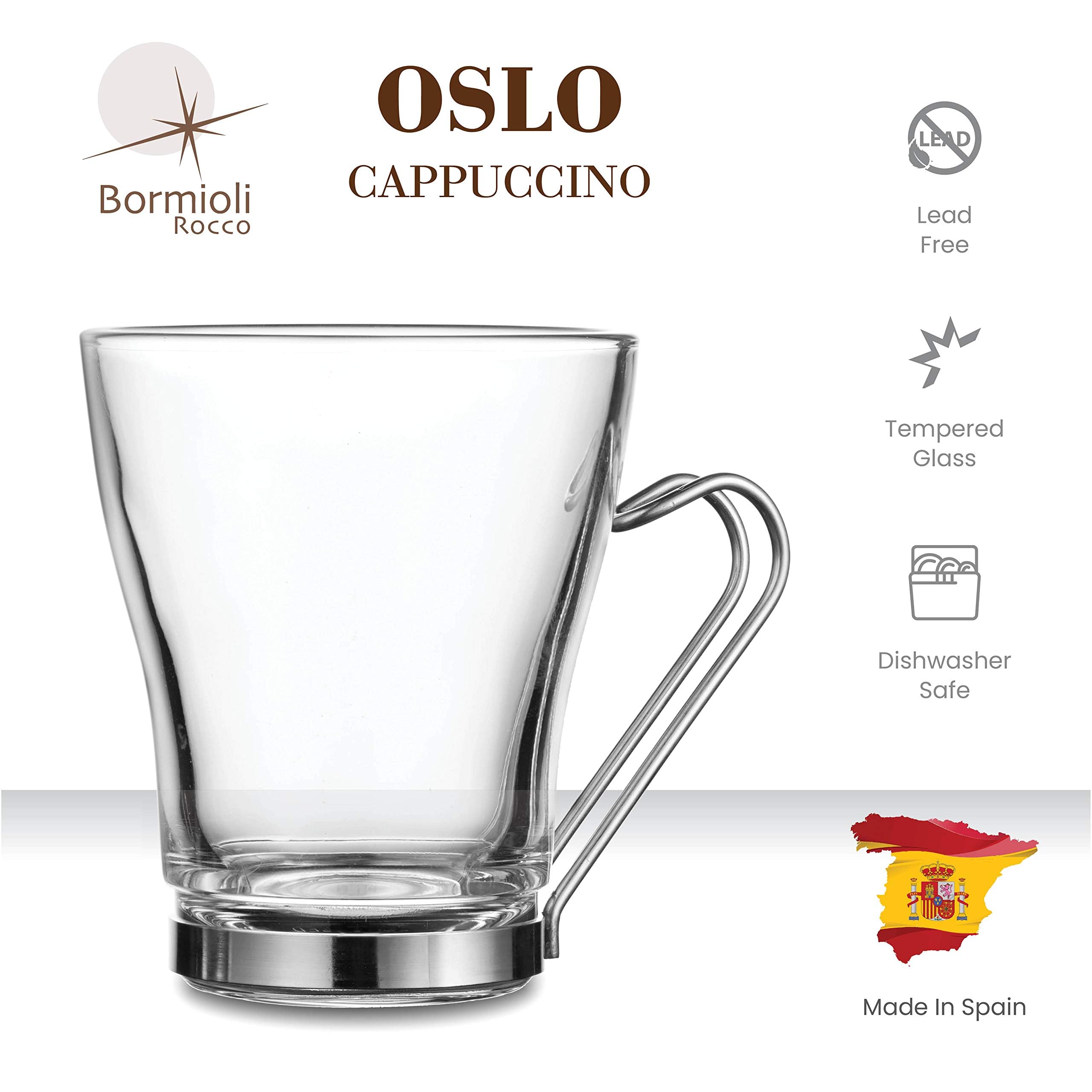 Bormioli Rocco Oslo tempered glass cup highlights contents and aroma.