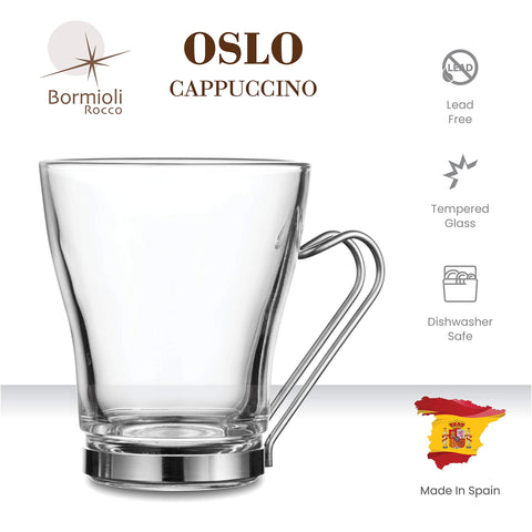 Bormioli Rocco Oslo tempered glass cup highlights contents and aroma.