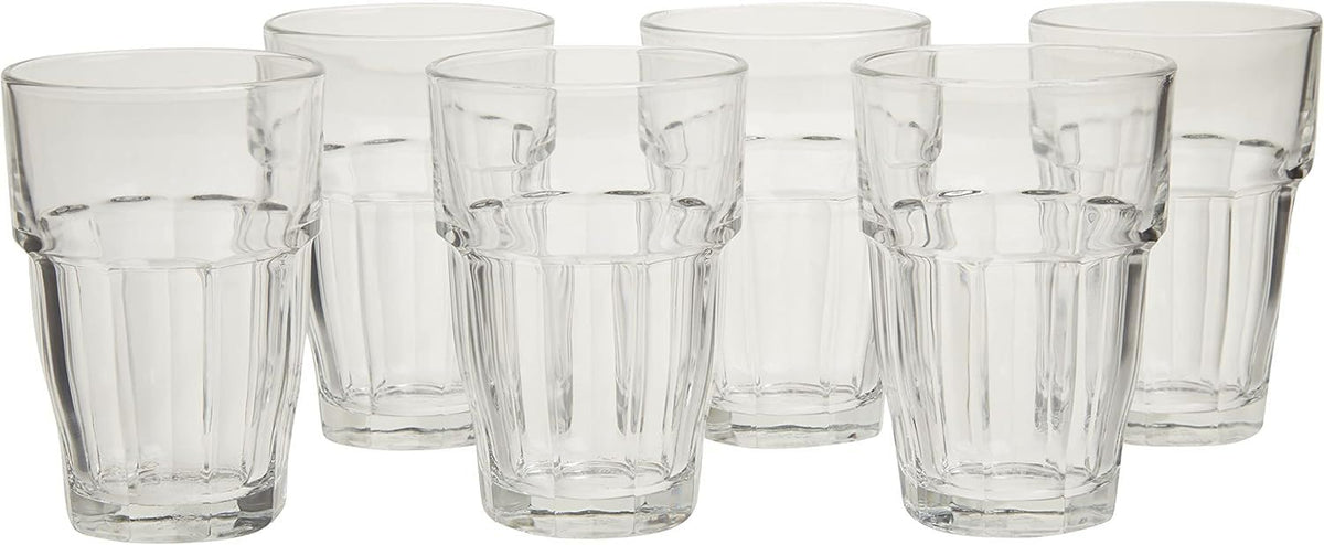 Bormioli Rocco Rock Bar 21.75 oz glass front view showing bar style and durability
