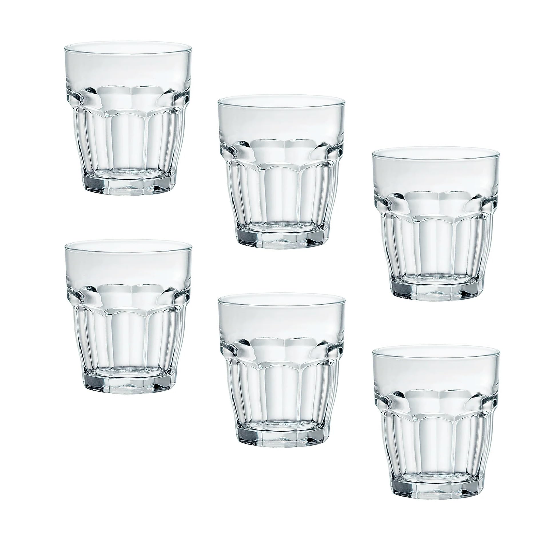 Rock Bar stackable glasses by Bormioli Rocco for professional service.