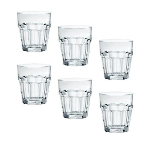 Rock Bar stackable glasses by Bormioli Rocco for professional service.