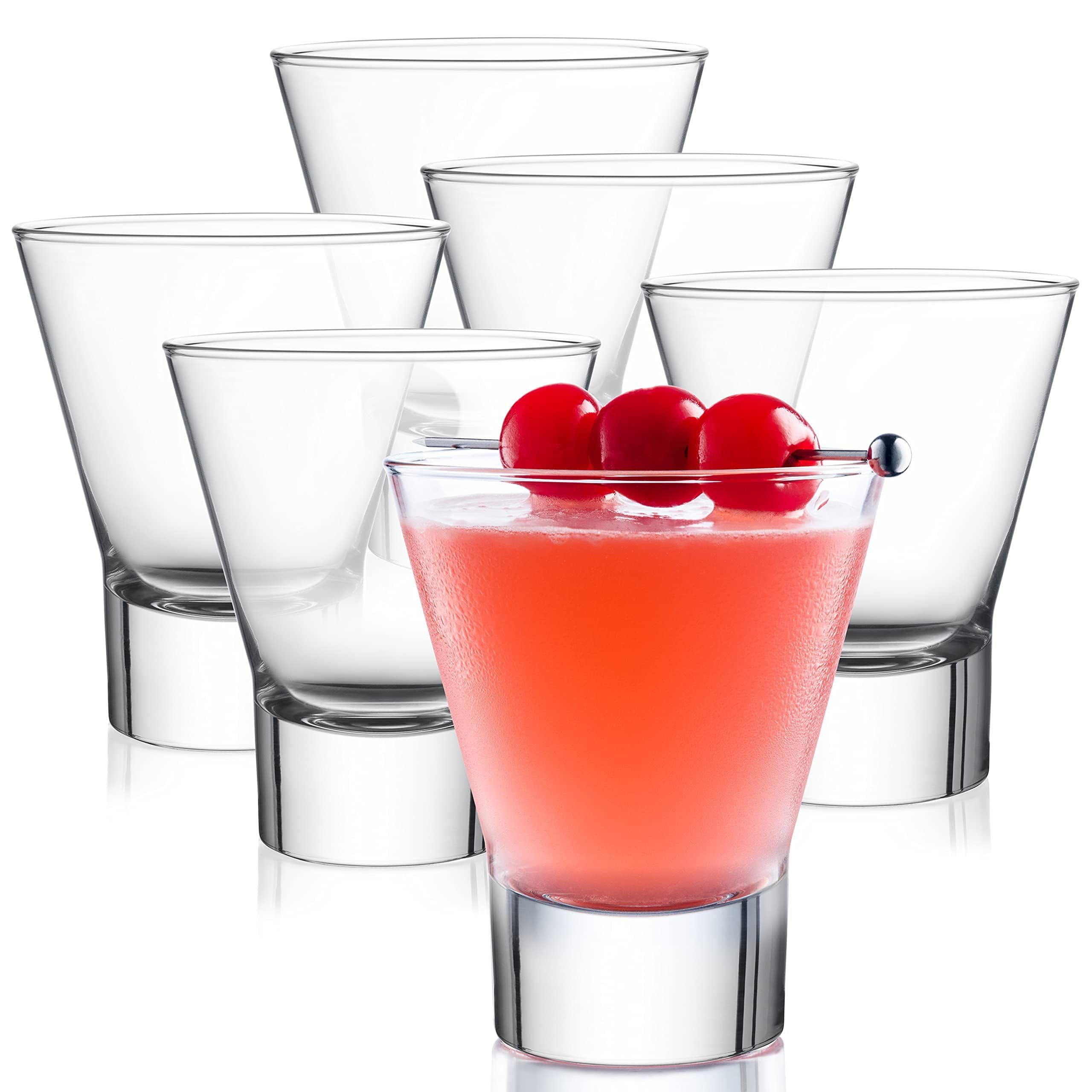 Bormioli Rocco Ypsilon pre dinner glasses, 8.5 oz, ideal for cocktails and aperitifs at home.