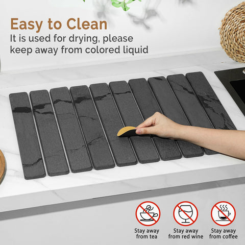 Bornerwhite non-slip pad helps keep the mat stable on counters
