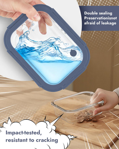 BOROHOUSE borosilicate glass suitable for oven and microwave heating.