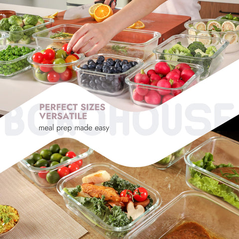 BOROHOUSE oven-safe glass handles temperatures from -4°F to 950°F for versatile use.