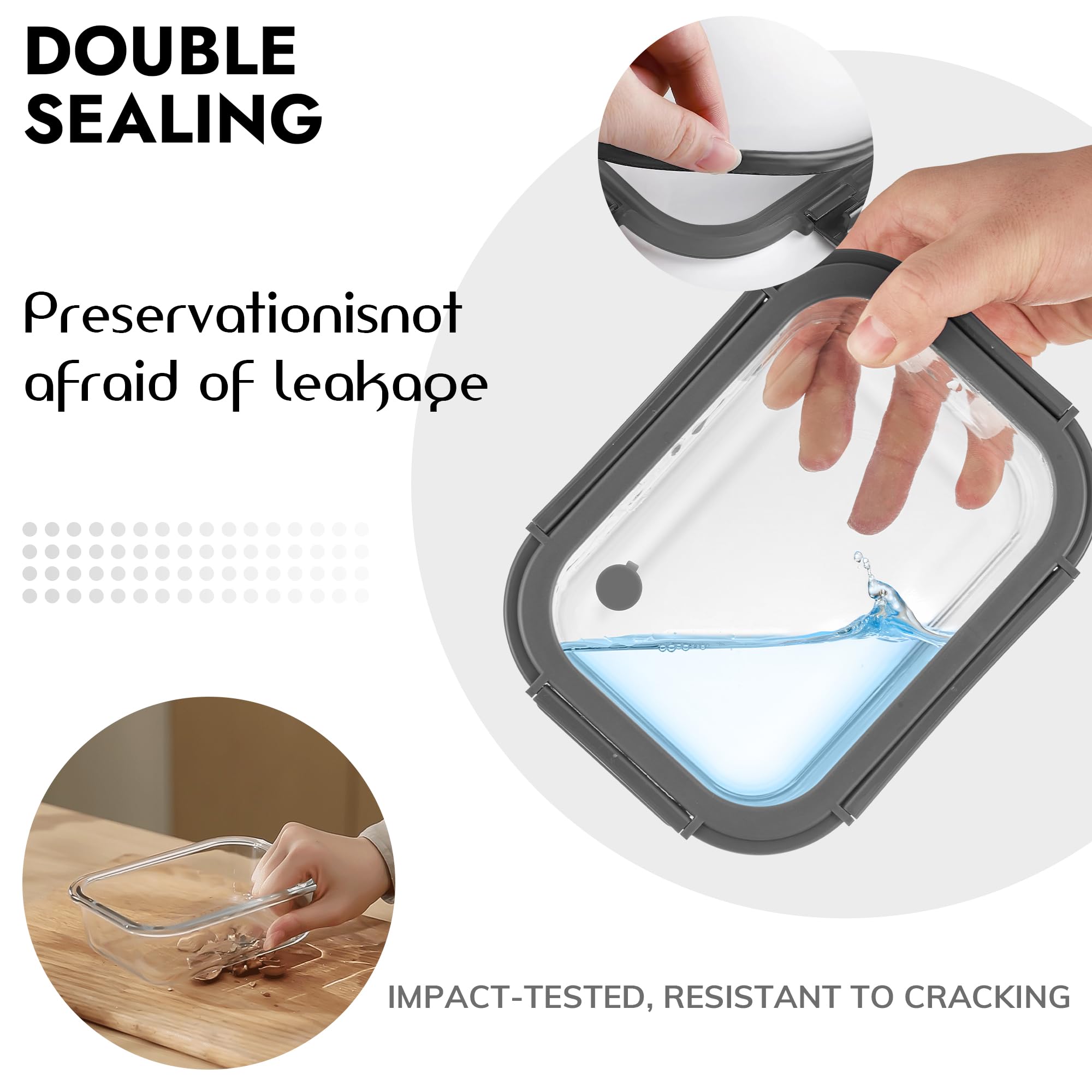 Small 370ml BOROHOUSE container ideal for snacks and portions.
