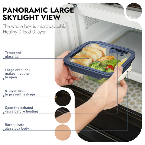 BOROHOUSE stackable design saves pantry space and keeps contents visible