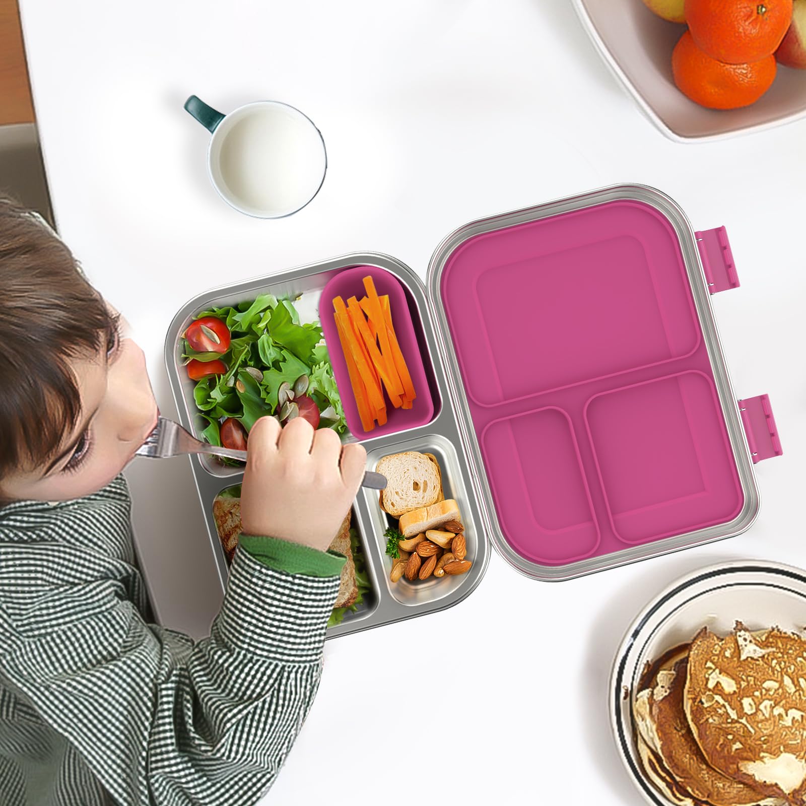 BOSEDSANG compact lunchbox for on-the-go meals and travel