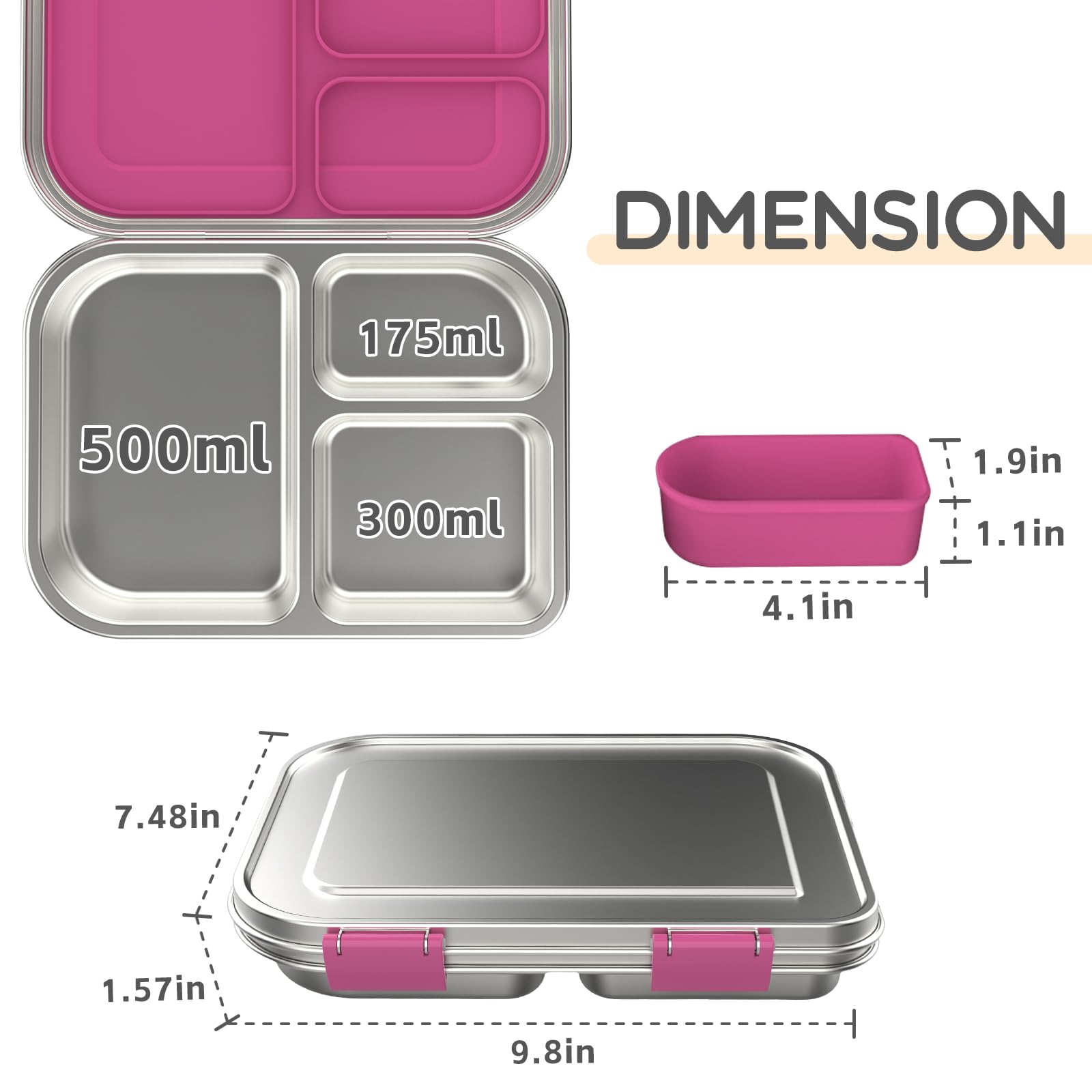 BOSEDSANG durable 304 stainless steel construction for daily use