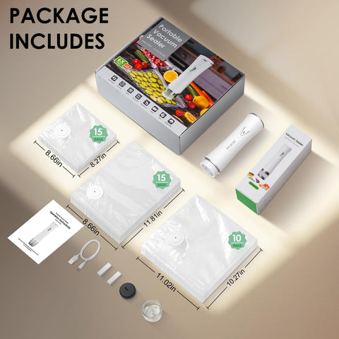 BOSIMIA includes 40 bags for versatile sealing options