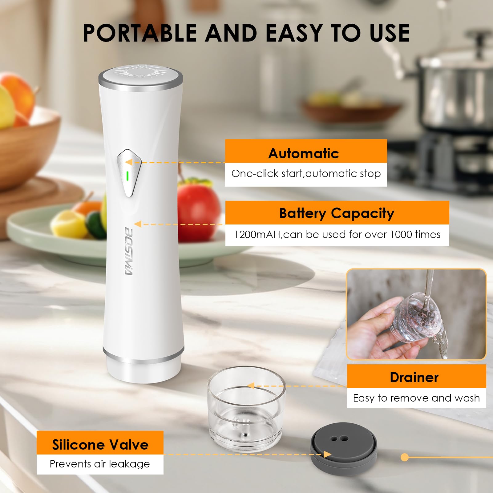 BOSIMIA upgraded BPA-free bags pack preserves flavor and prevents odors