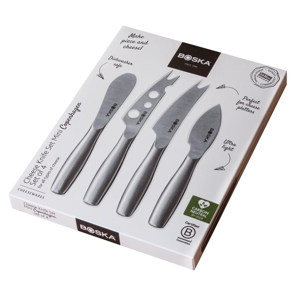 Sturdy stainless steel build shown on Boska knives