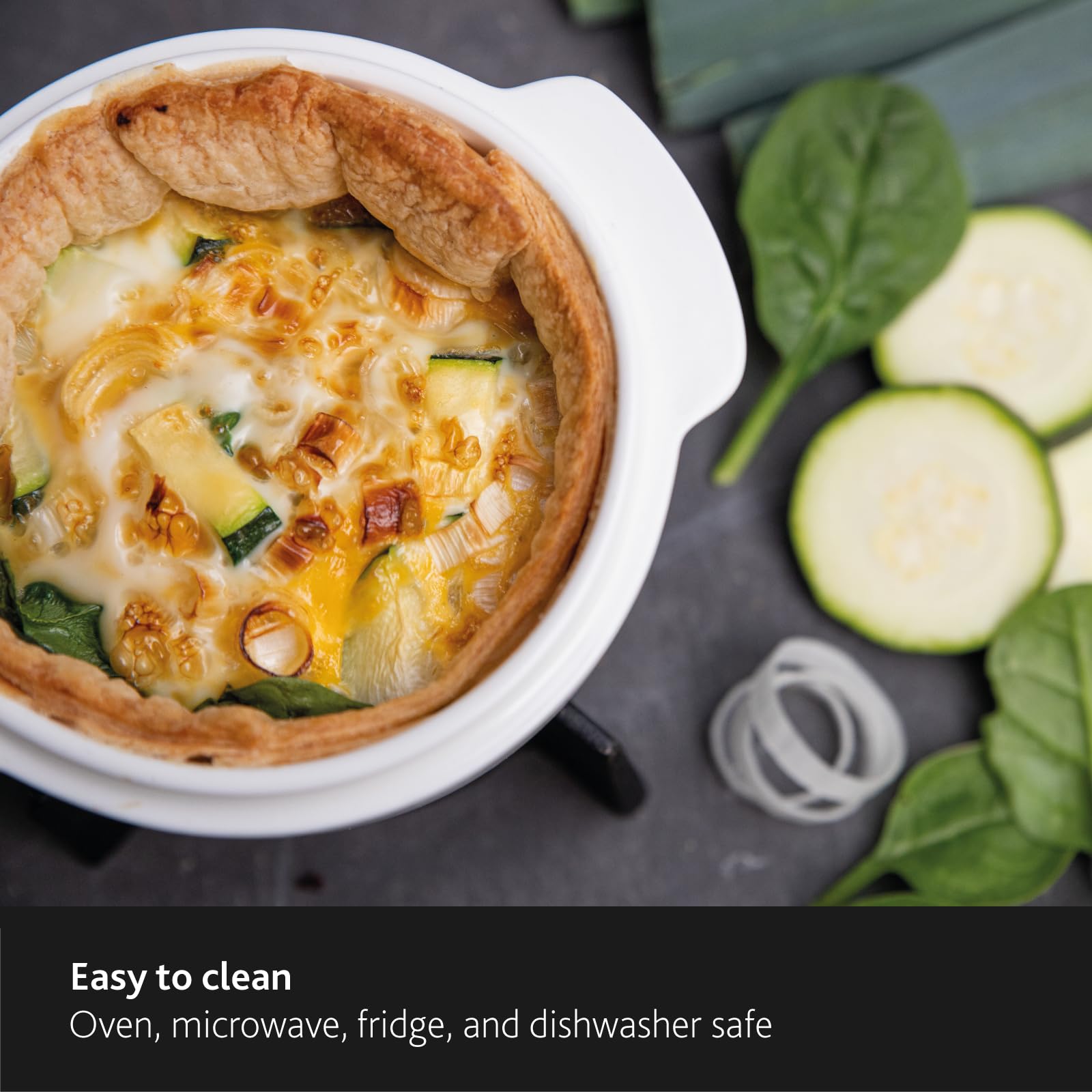 BOSKA Brie Baker microwave safe note for quick prep.