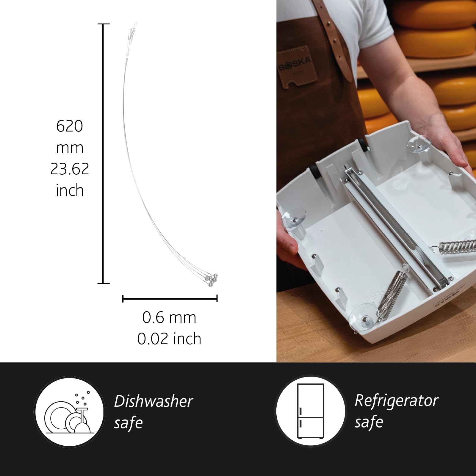 BOSKA Cheese Commander Pro ready in a kitchen for daily cheese prep