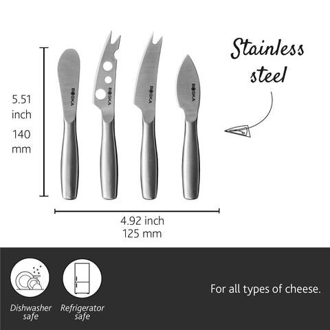 Boska dishwasher-safe cheese knives make cleanup easy
