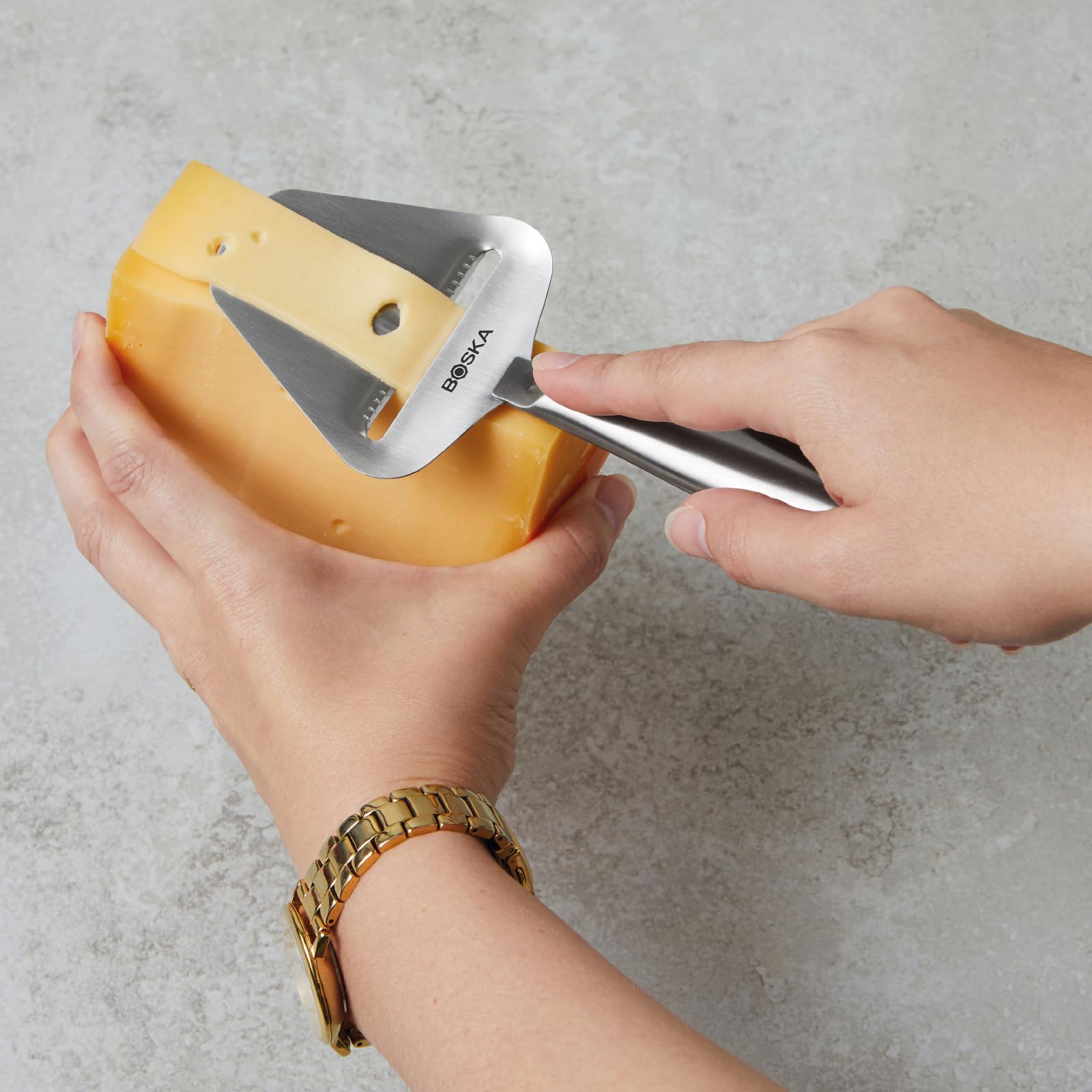 Boska Copenhagen compact design fits neatly in a kitchen drawer