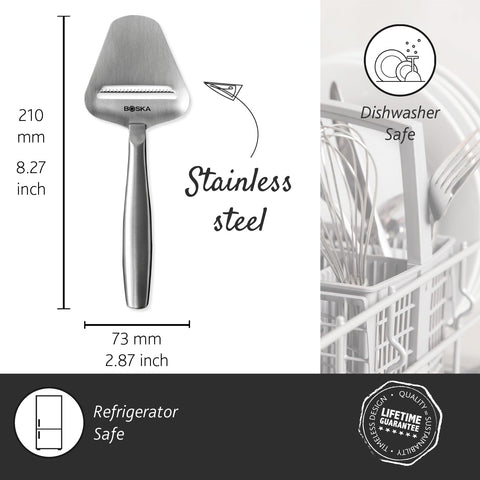 Boska hollow-handle design provides light, comfortable grip