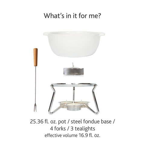 Boska dishwasher-safe fondue pot for easy cleanup after guests