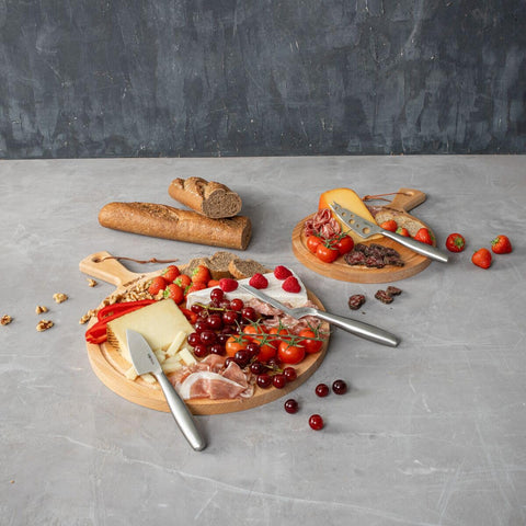 Boska hollow-handle cheese knife for lightweight, comfortable slicing.