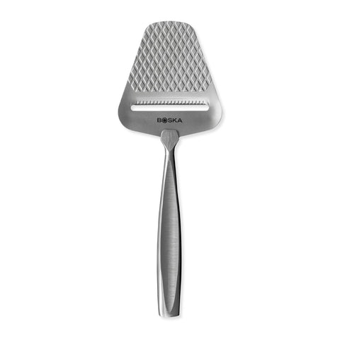Boska Monaco+ blade pattern closeup for smoother, non-stick slicing.
