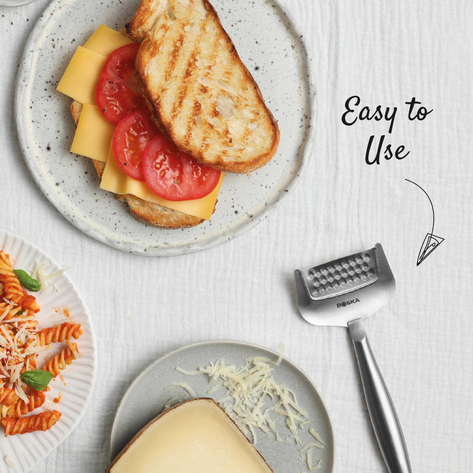 Boska grater zesting citrus for fresh, aromatic flavors.