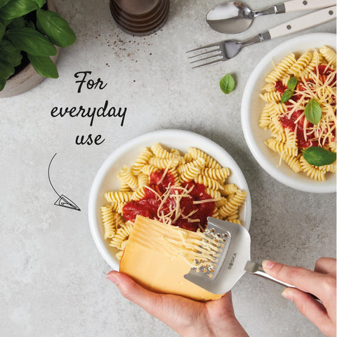 Boska grater, dishwasher safe for easy cleaning.