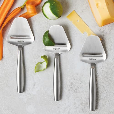 Boska stainless steel slicer stored neatly in a drawer