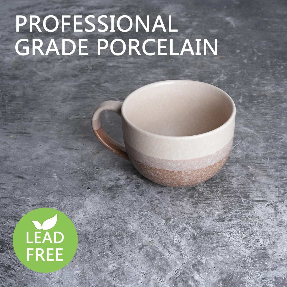 Bosmarlin 23oz capacity ceramic mug—stay hydrated with bigger pours.
