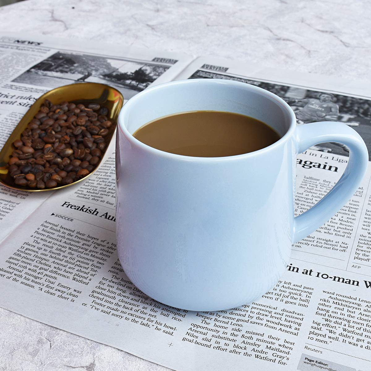 Bosmarlin 18oz mug in a kitchen setting for everyday use
