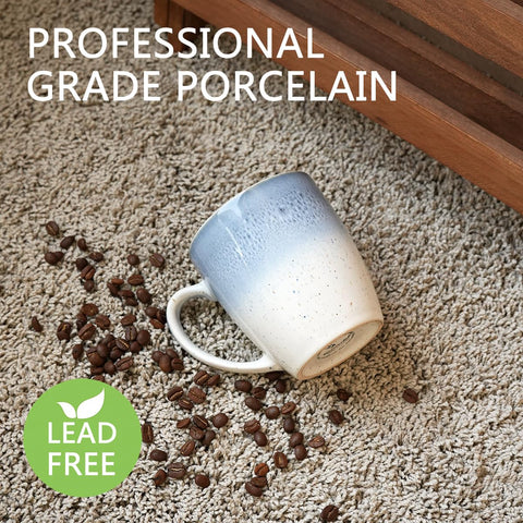 Bosmarlin ceramic mug amber reactive glaze ideal for hot beverages