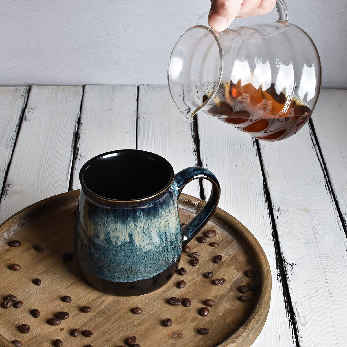 Bosmarlin microwave-safe ceramic mug ready for quick reheats