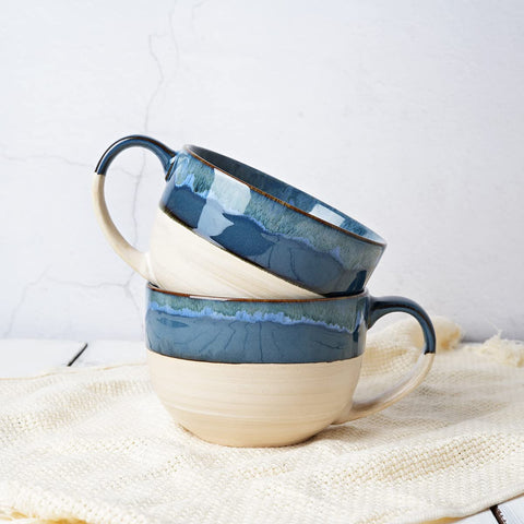 Two-mug Bosmarlin set, ideal for office breaks or family meals