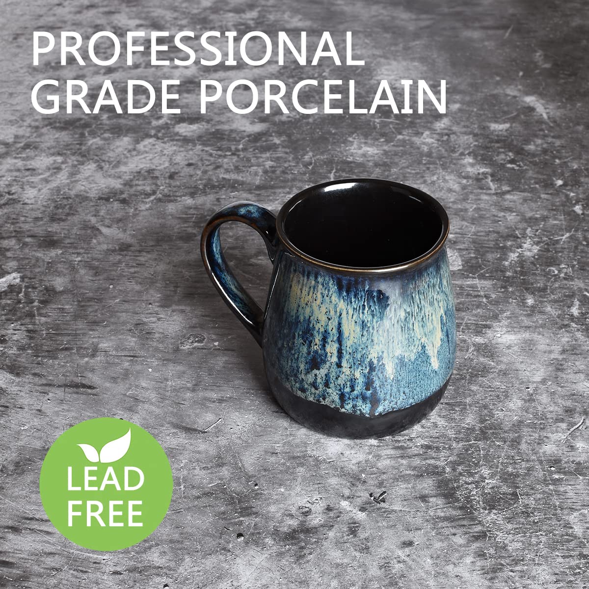 Bosmarlin round mug shape with comfortable handle for everyday use