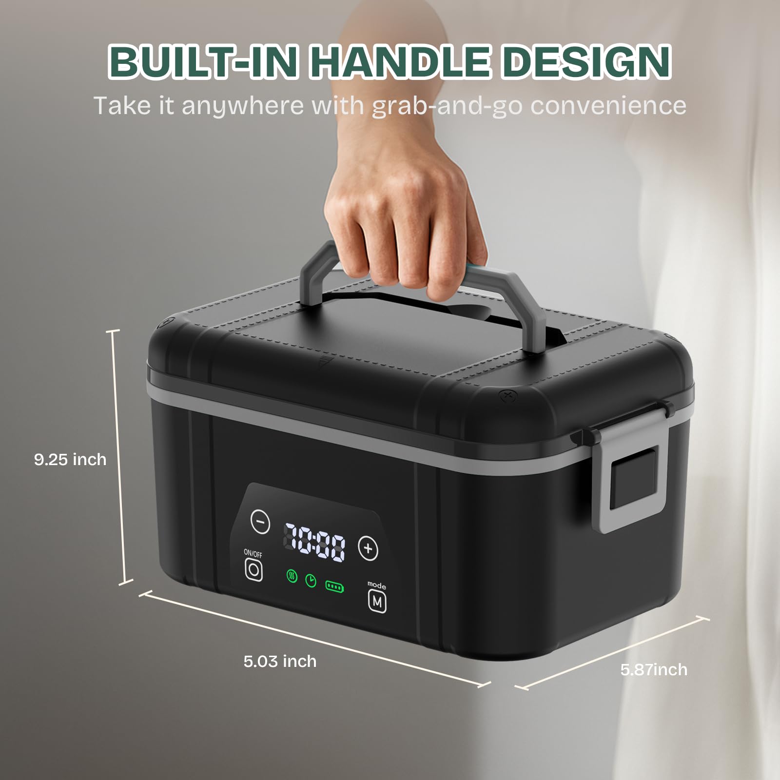 Bospewtse lunch box lid with silicone seal ensures leak-free transport.