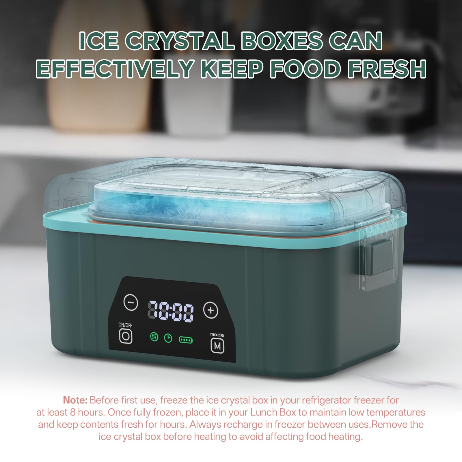 BOSPEWTSE ice pack allows keeping meals fresh during trips.