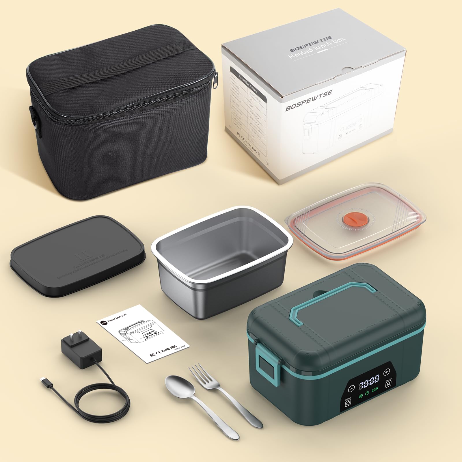BOSPEWTSE portable meal solution for office and outdoor use.