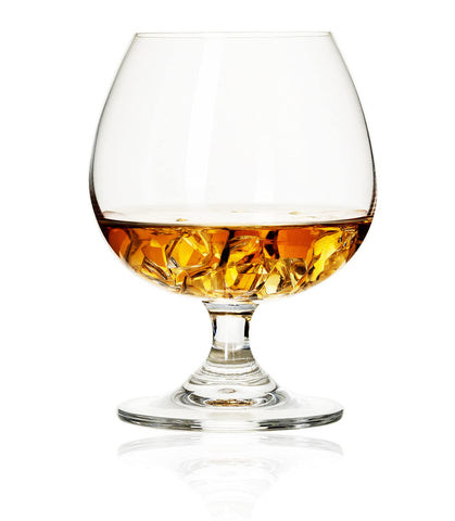 BothEarn brandy snifter 400ml sparkling clear glass reflecting light beautifully.