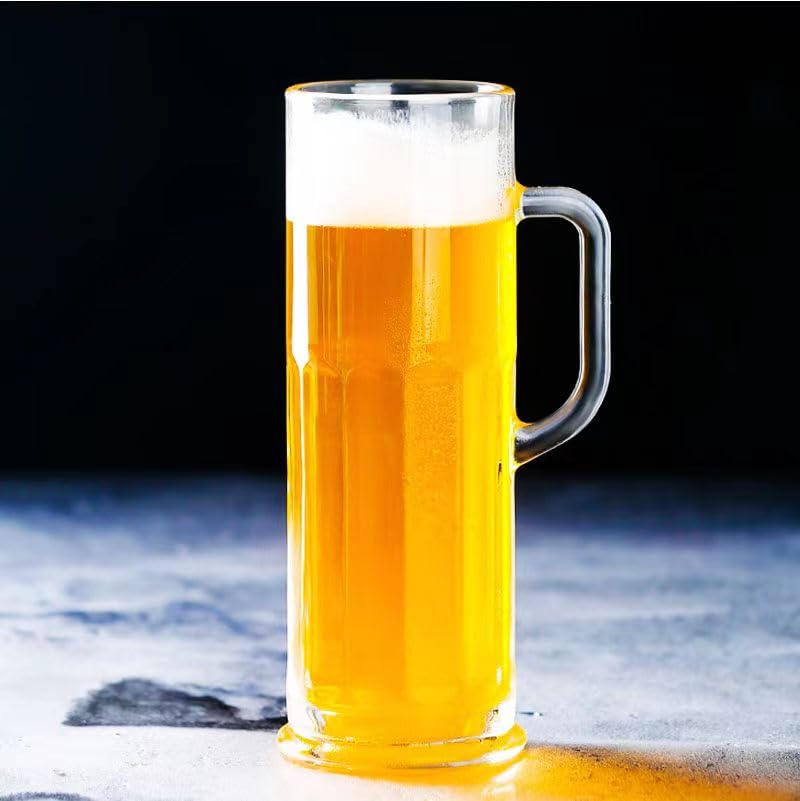BothEarn long beer mug with an easy-clean surface for effortless washing.