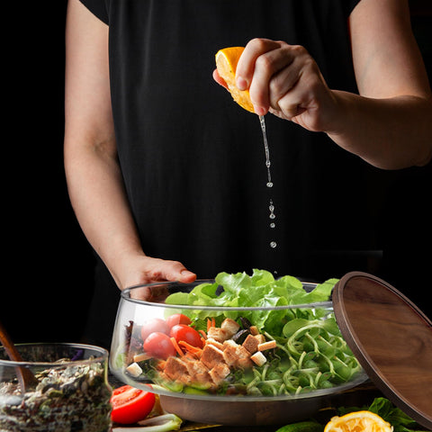 BOTOP bowl on table ideal for family meals and holiday gatherings.