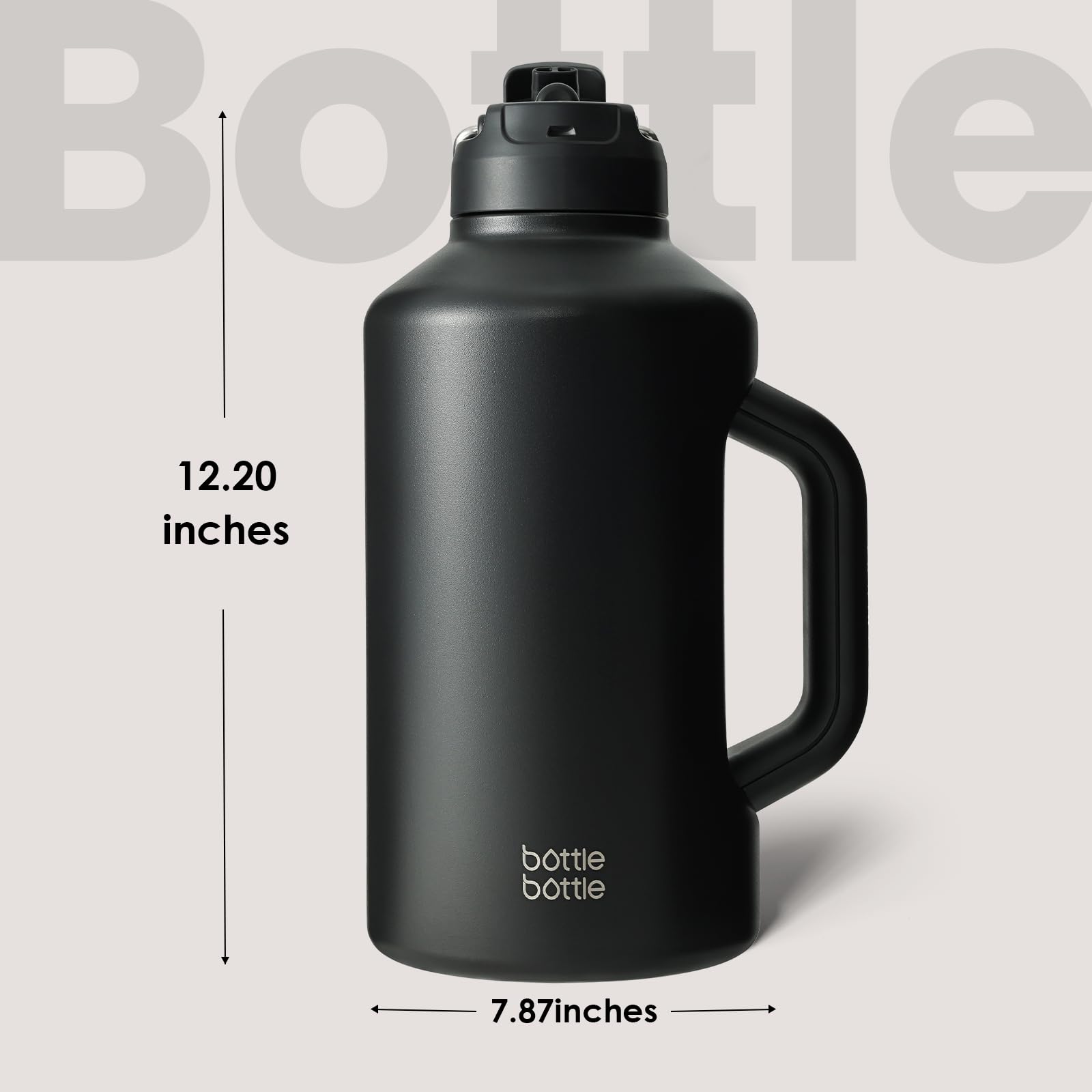 BOTTLE BOTTLE vacuum-insulated technology helps keep drinks cold for hours.