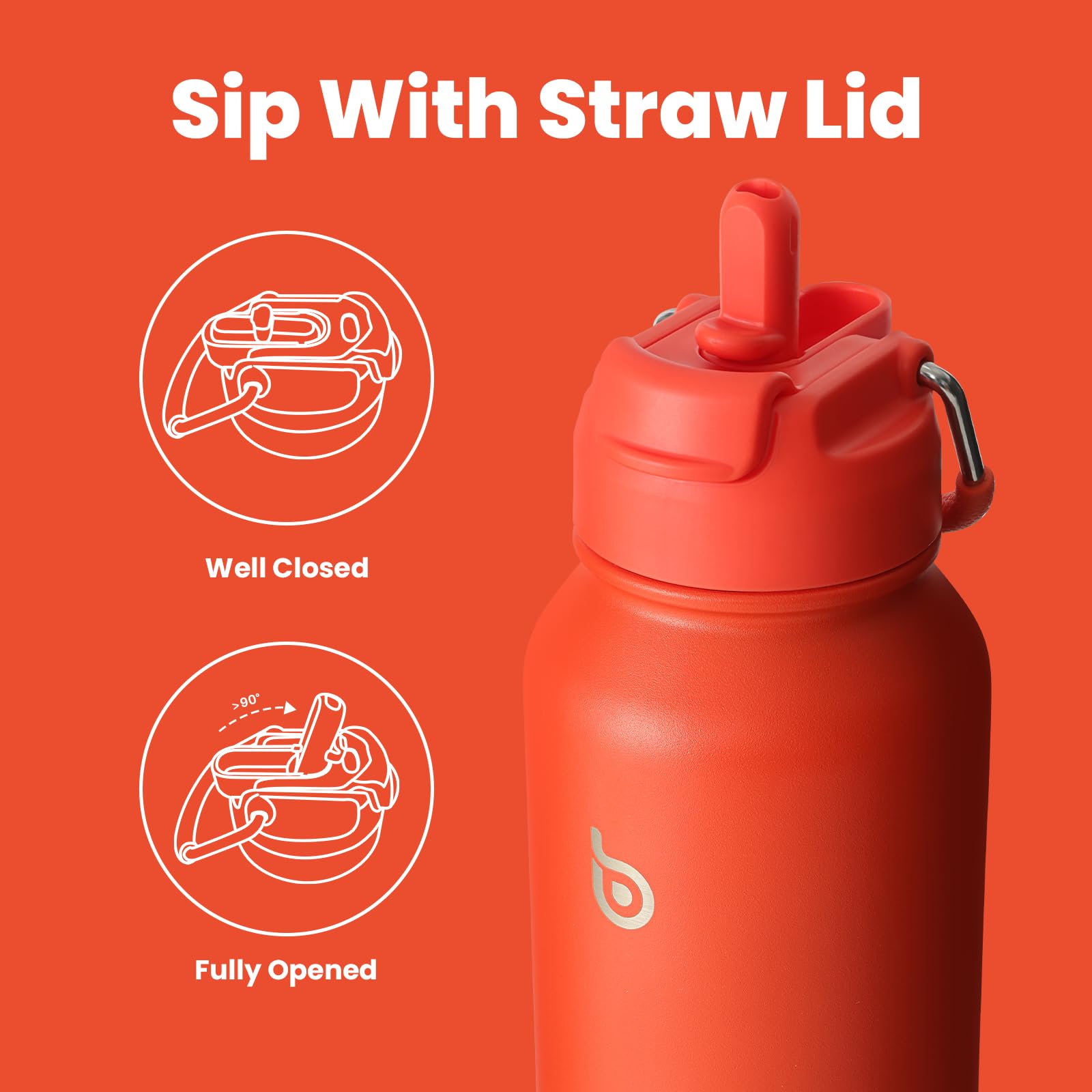 BOTTLE BOTTLE stainless steel vacuum insulation maintains cold or hot drinks.