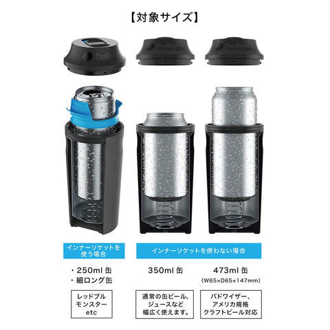 BottleKeeper CanKeeper fits 12oz, 16oz, and slim cans for versatile use.