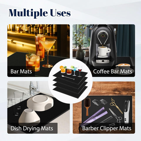 Botyboty bar mats stay sturdy on busy counters during service.