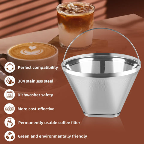 Bouaida 304 stainless steel cone close-up showing durable material.