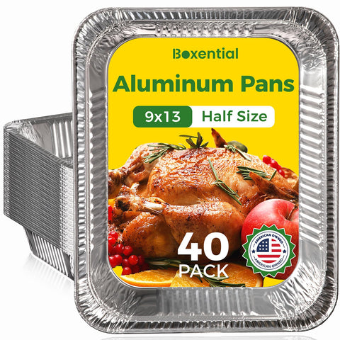 Boxential 9x13 pan outer view showing durable deep design for lasagna and casseroles