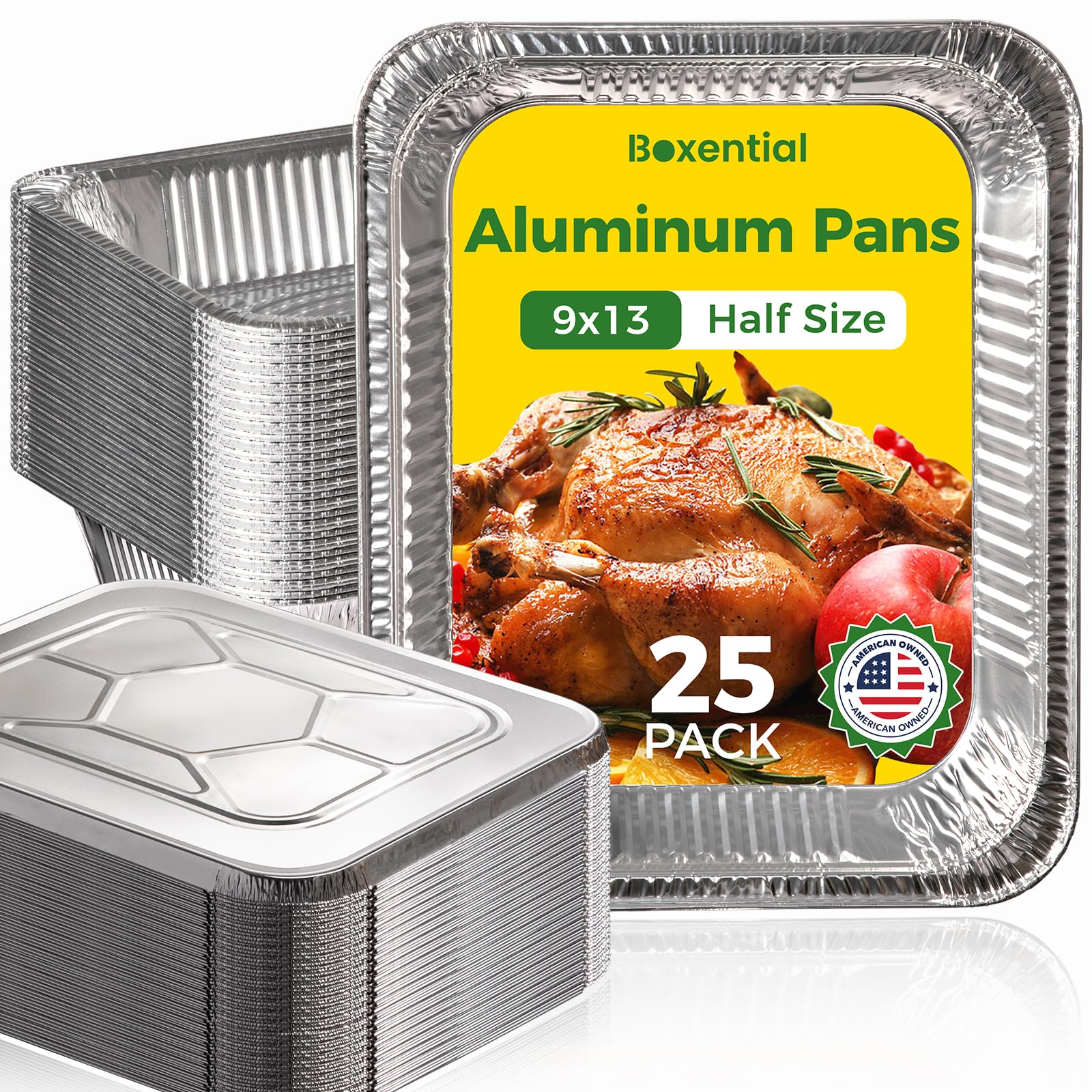 Boxential 9x13 pan with lid heavy-duty for secure transport and cooking